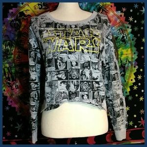 Star Wars Cropped Comic Sweatshirt